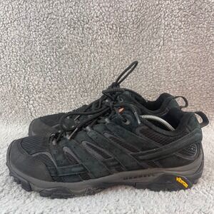 Merrell Moab 2 Mens size 10.5 Hiking Black Night suede Vibram Sole Trail Shoes
